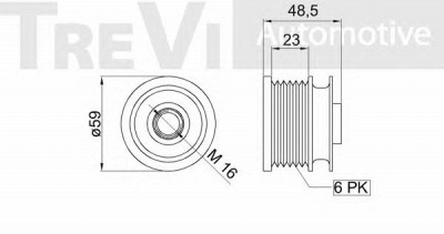 TREVI AUTOMOTIVE ap1197 -  Механизм свободного хода генератора